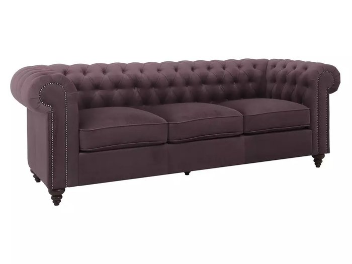 Диван Chester Classic фиолетового цвета  - купить Прямые диваны по цене 123480.0