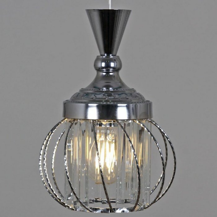 Подвесной светильник 05020-0.4-03 CH (стекло, цвет прозрачный) - лучшие Подвесные светильники в INMYROOM