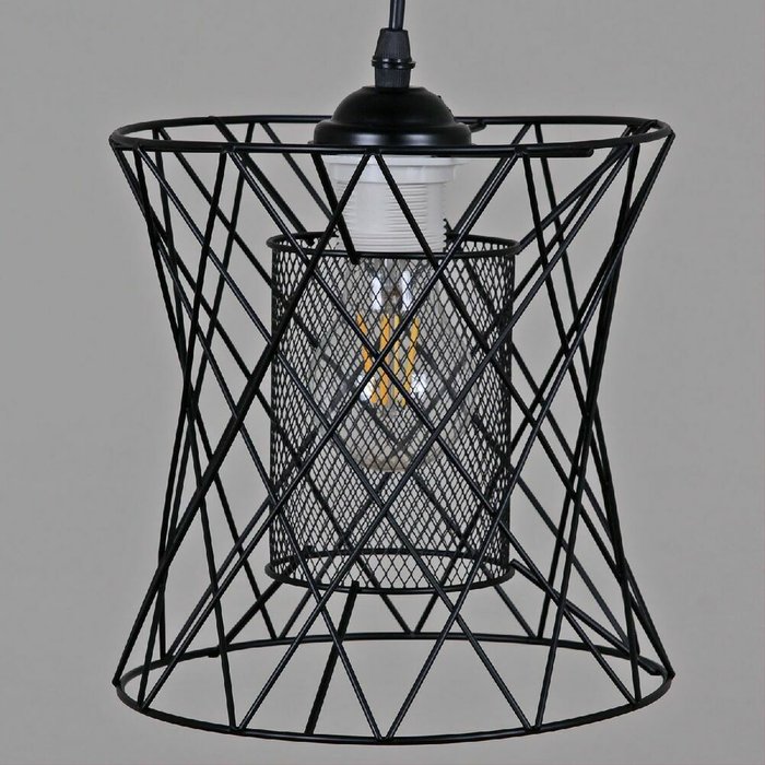 Подвесной светильник 70071-3.4-01 BK (металл, цвет черный) - купить Подвесные светильники по цене 2310.0