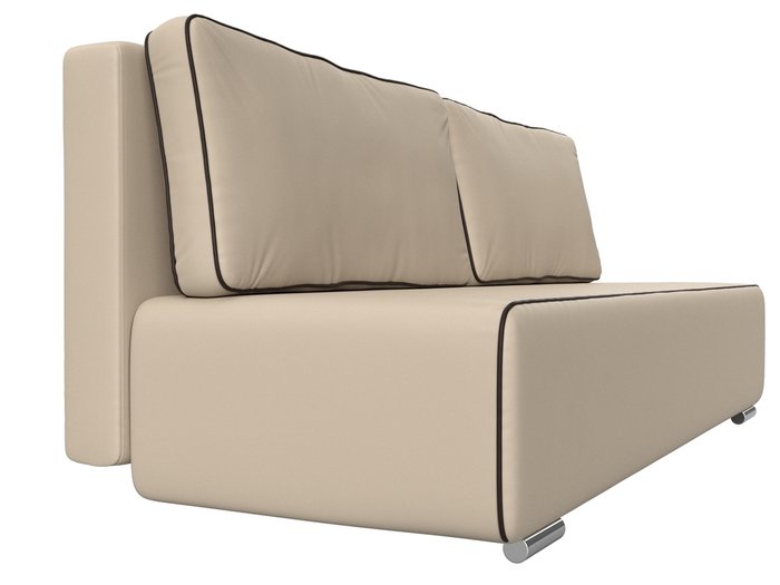 Прямой диван-кровать Уно бежевого цвета (экокожа) - лучшие Прямые диваны в INMYROOM