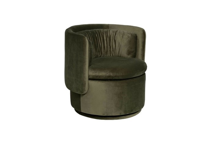 Кресло поворотное зеленого цвета - купить Интерьерные кресла по цене 55040.0