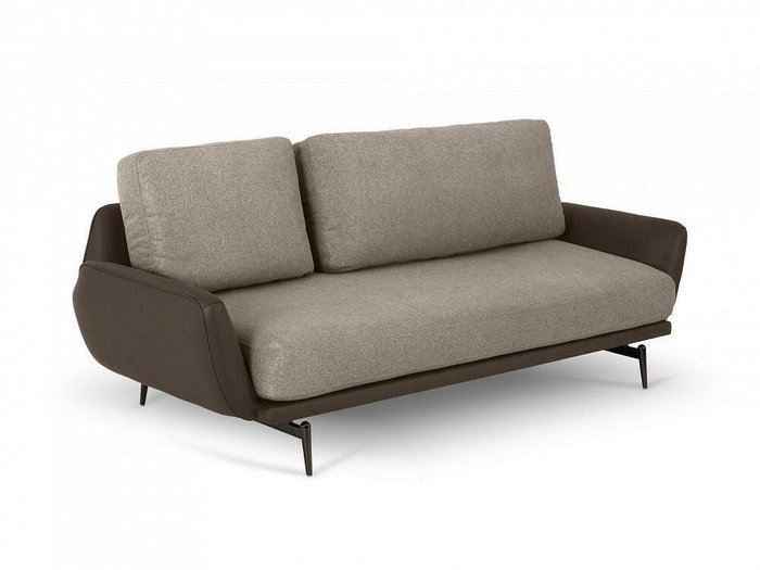 Диван Ispani коричнево-серого цвета - купить Прямые диваны по цене 91980.0