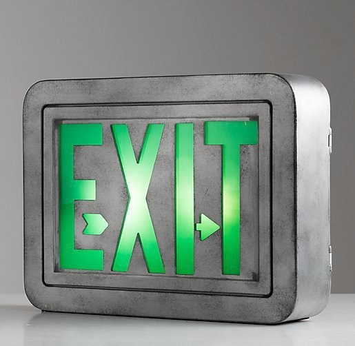 Знак Exit