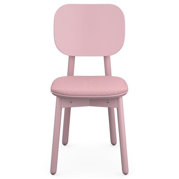 Стул Saga с сидением в обивке из рогожки розового цвета - купить Обеденные стулья по цене 27900.0