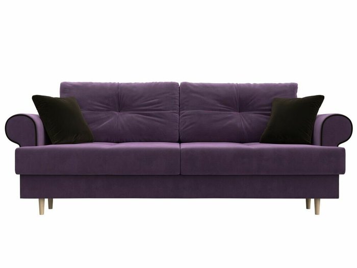 Прямой диван-кровать Сплин сиреневого цвета - купить Прямые диваны по цене 44999.0