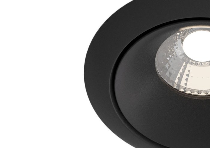 Встраиваемый светильник Yin черного цвета - купить Встраиваемые споты по цене 2990.0
