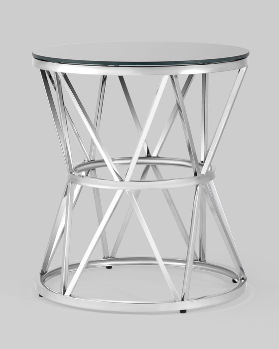 Кофейный стол Вива серебряного цвета - купить Кофейные столики по цене 26590.0