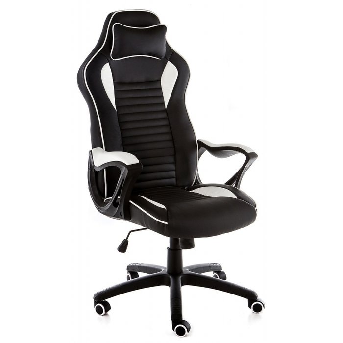 Компьютерное кресло Leon черно-белое