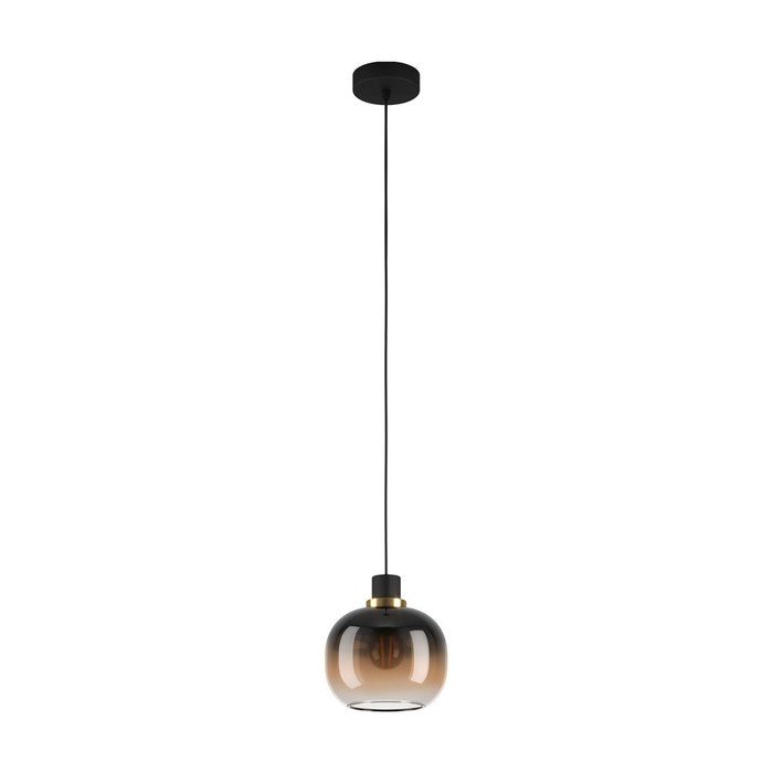 Подвесной светильник Oilella черно-коричневого цвета