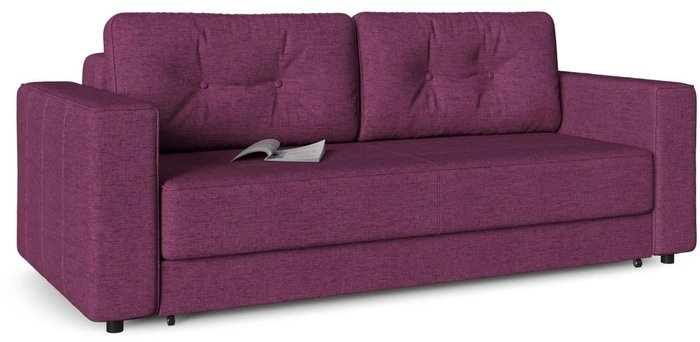 Диван-кровать прямой Принстон (Менли) 04 фиолетового цвета