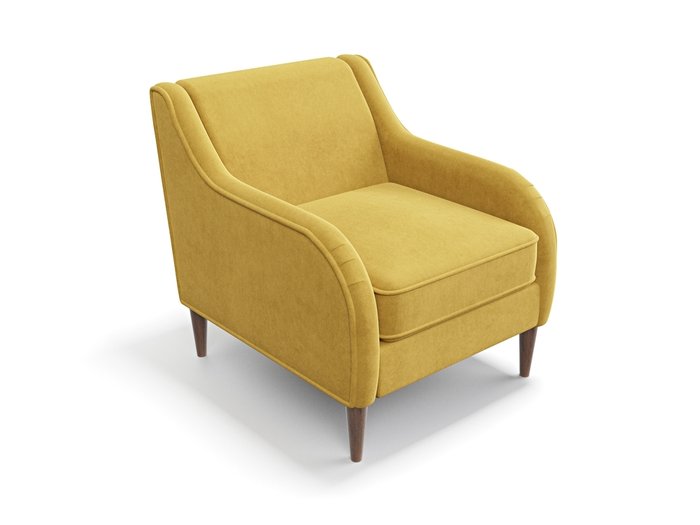 Кресло Вектор желтого цвета - лучшие Интерьерные кресла в INMYROOM