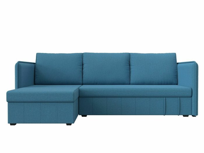 Угловой диван-кровать Слим голубого цвета левый угол - купить Угловые диваны по цене 28999.0