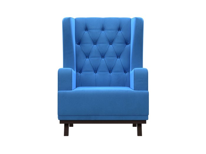 Кресло Джон Люкс темно-голубого цвета - купить Интерьерные кресла по цене 23999.0
