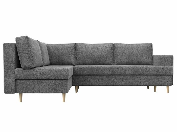 Угловой диван-кровать Сильвана серого цвета левый угол - купить Угловые диваны по цене 62999.0