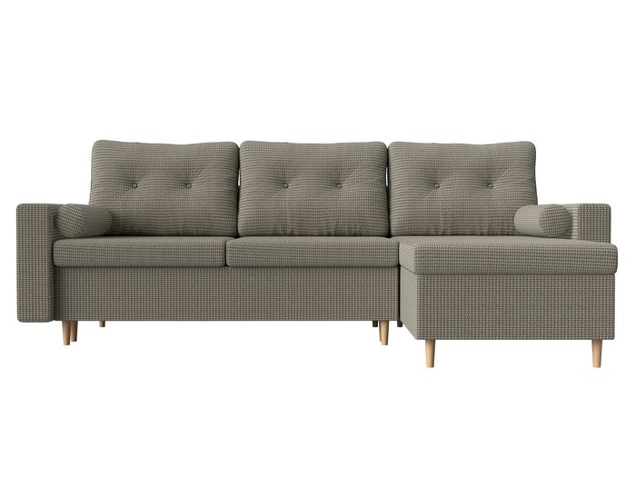 Угловой диван-кровать Белфаст серо-бежевого цвета правый угол - купить Угловые диваны по цене 49999.0