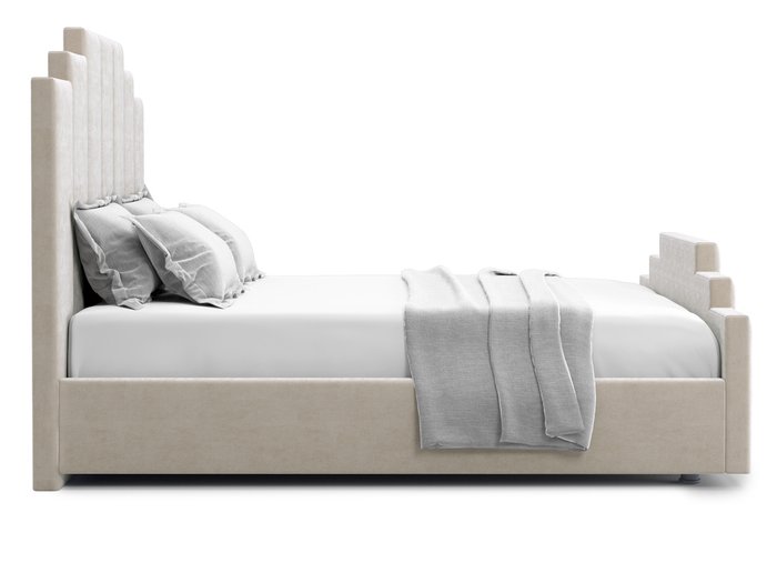Кровать Velino 180х200 бежевого цвета с подъемным механизмом - лучшие Кровати для спальни в INMYROOM