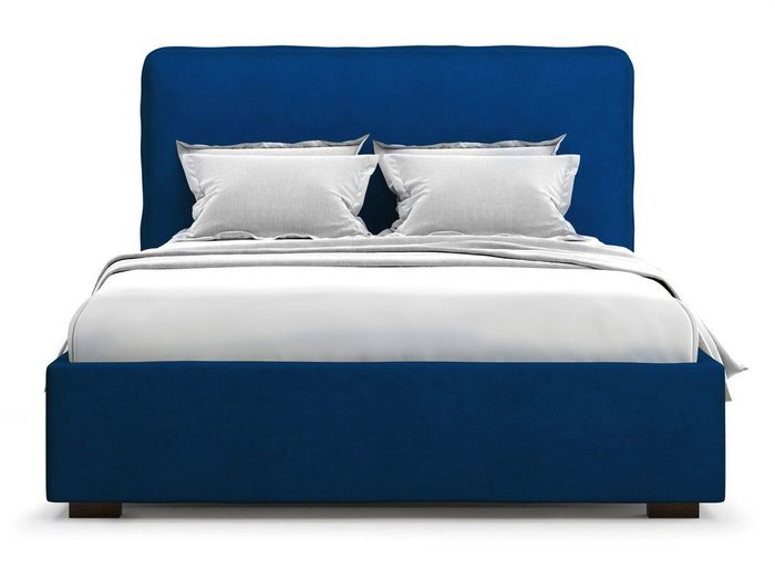Кровать Brachano 180х200 синего цвета