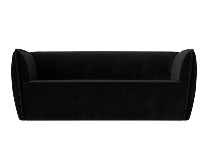 Прямой диван Бергамо черного цвета - купить Прямые диваны по цене 31999.0