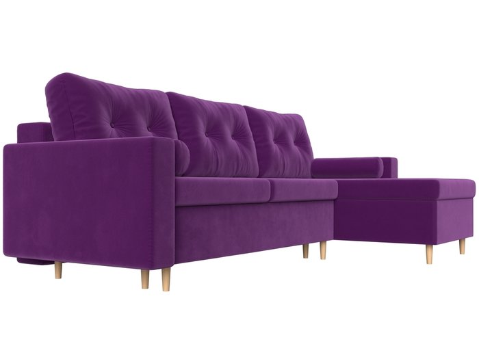Угловой диван-кровать Белфаст фиолетового цвета  правый угол - лучшие Угловые диваны в INMYROOM