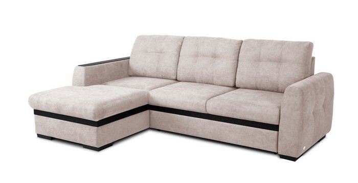 Угловой модульный диван-кровать Айдер коричневого цвета - купить Угловые диваны по цене 137682.0