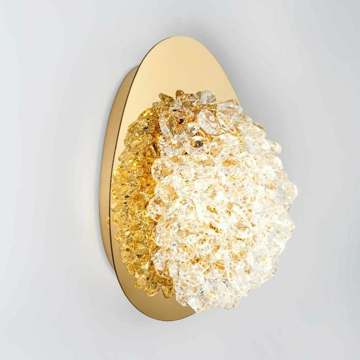 Настенный светильник MS.2321.160 GD (хрусталь, цвет прозрачный) - лучшие Подвесные светильники в INMYROOM Настенный светильник MS.2321.160 GD (хрусталь, цвет прозрачный) - лучшие Подвесные светильники в INMYROOM