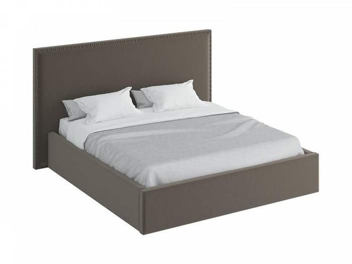 Кровать Blues серо-коричневого цвета с подъемным механизмом 200x200