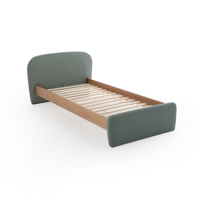 Кровать детская с реечным основанием Comte 90x190 серо-зеленого цветад - лучшие Одноярусные кроватки в INMYROOM
