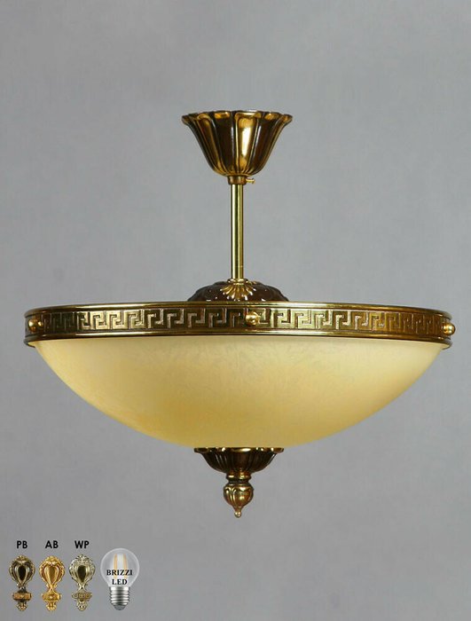 Светильник потолочный Brizzi 02166-40 PLPB - купить Подвесные люстры по цене 53368.0