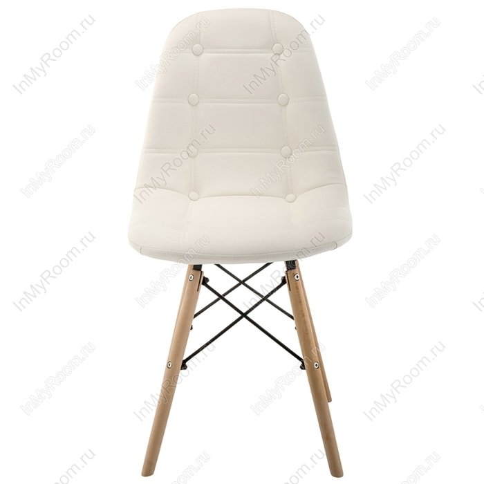 Мягкий стул Kvadro белого цвета - купить Обеденные стулья по цене 3750.0