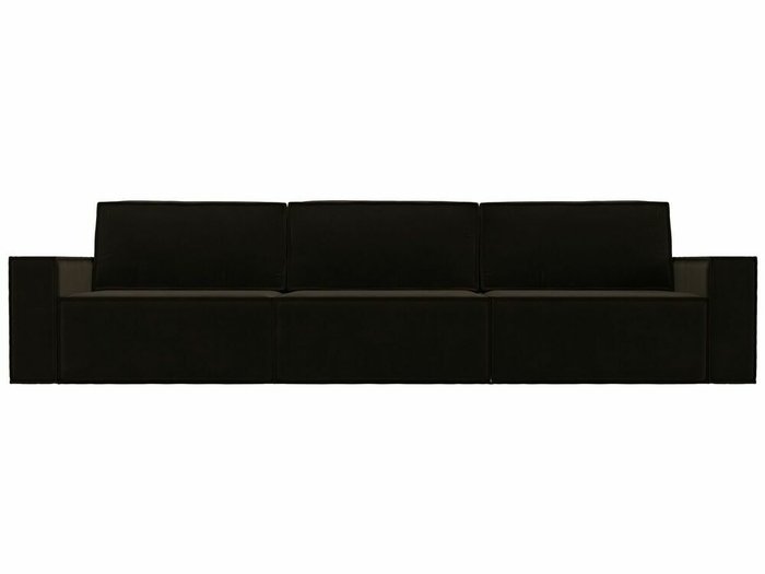 Прямой диван-кровать Куба лонг коричневого цвета - купить Прямые диваны по цене 79999.0