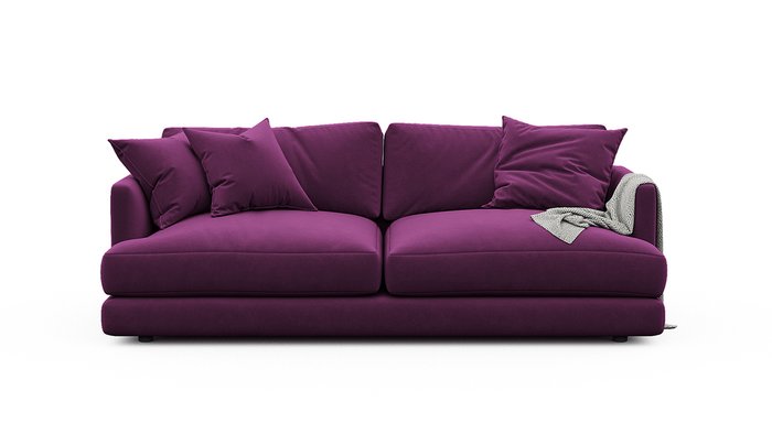 Диван-кровать Ибица фиолетового цвета - лучшие Прямые диваны в INMYROOM