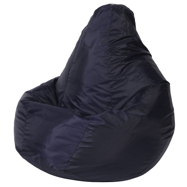 Кресло-мешок Груша 2XL в обивки из ткани оксфорд темно-синего цвета