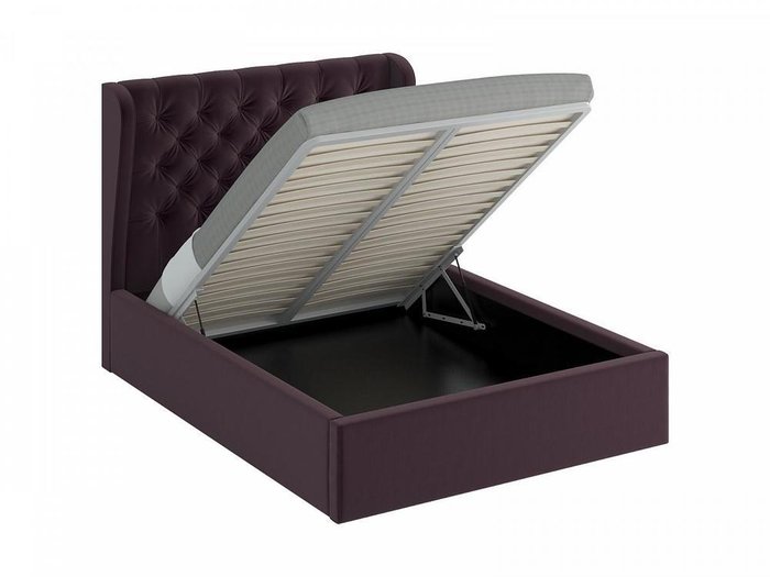 Кровать Jazz фиолетового цвета с подъемным механизмом 160х200 - купить Кровати для спальни по цене 66460.0