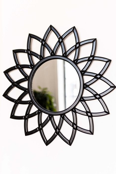 Зеркало настенное Shiny черного цвета - купить Настенные зеркала по цене 19000.0