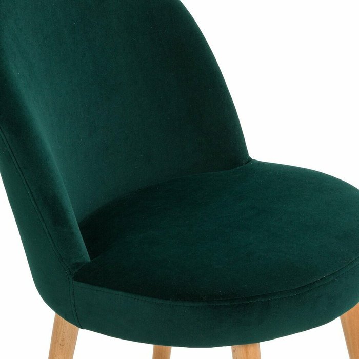 Комплект из двух велюровых стульев Ins темно-зеленого цвета - лучшие Обеденные стулья в INMYROOM
