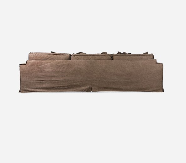 Диван трехместный Norbiton коричневого цвета - лучшие Прямые диваны в INMYROOM