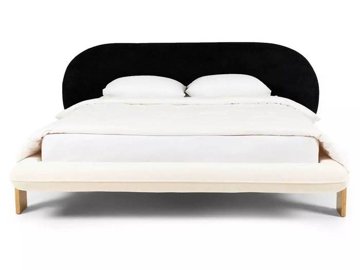 Кровать Softbay 160х200 с изголовьем черного цвета без подъемного механизма - купить Кровати для спальни по цене 132300.0