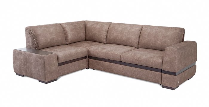 Угловой диван-кровать Миста коричневого цвета - купить Угловые диваны по цене 130434.0