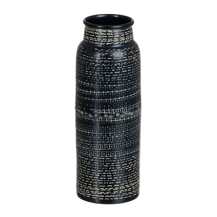 Ваза Чёрный Алюминий 9 x 9 x 25,5 cm