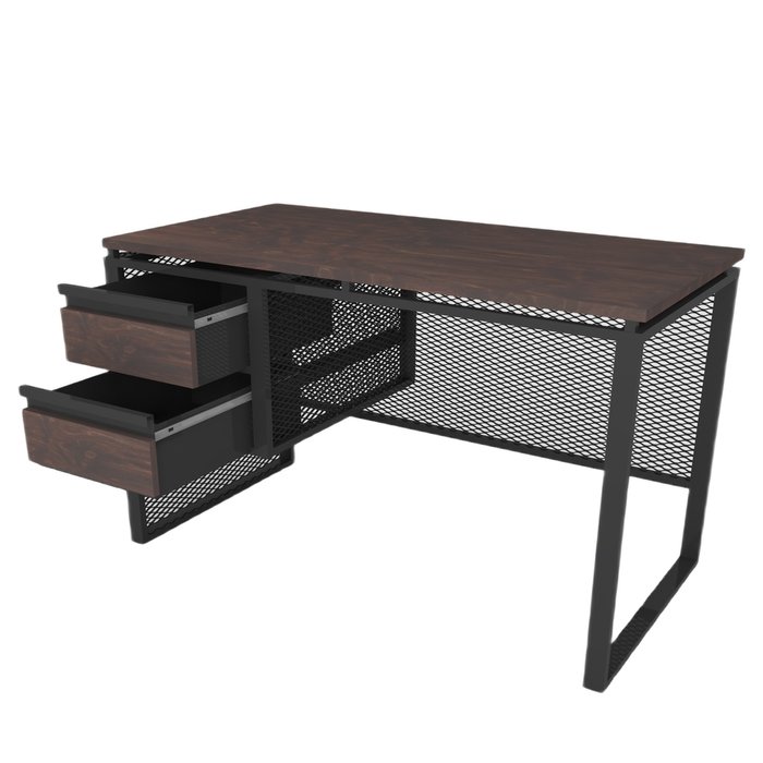 Рабочий стол Space черно-коричневого цвета - купить Письменные столы по цене 44300.0