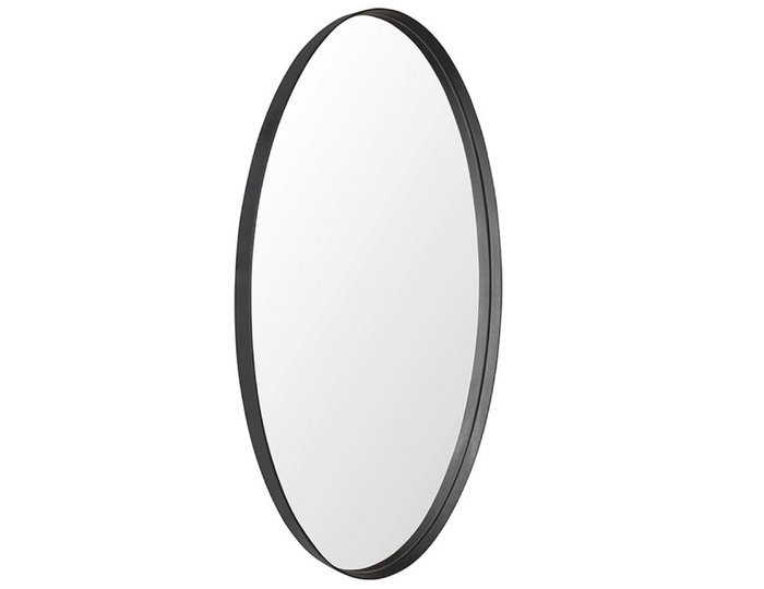 Настенное зеркало Лила 40х80 в раме черного цвета 