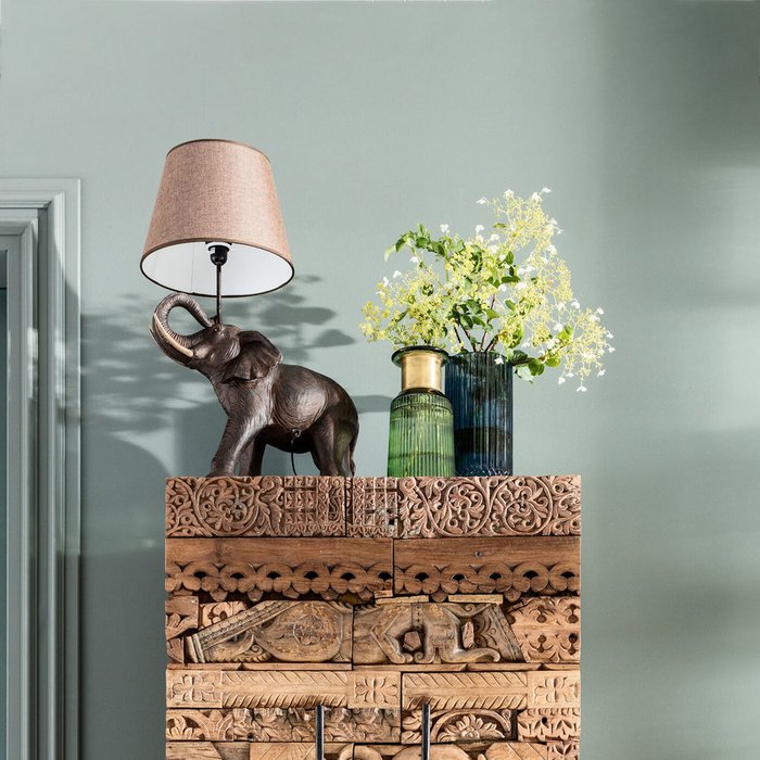 Лампа настольная Elephant Safari коричневого цвета - лучшие Настольные лампы в INMYROOM