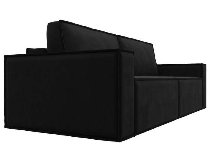 Прямой диван-кровать Куба черного цвета - лучшие Прямые диваны в INMYROOM