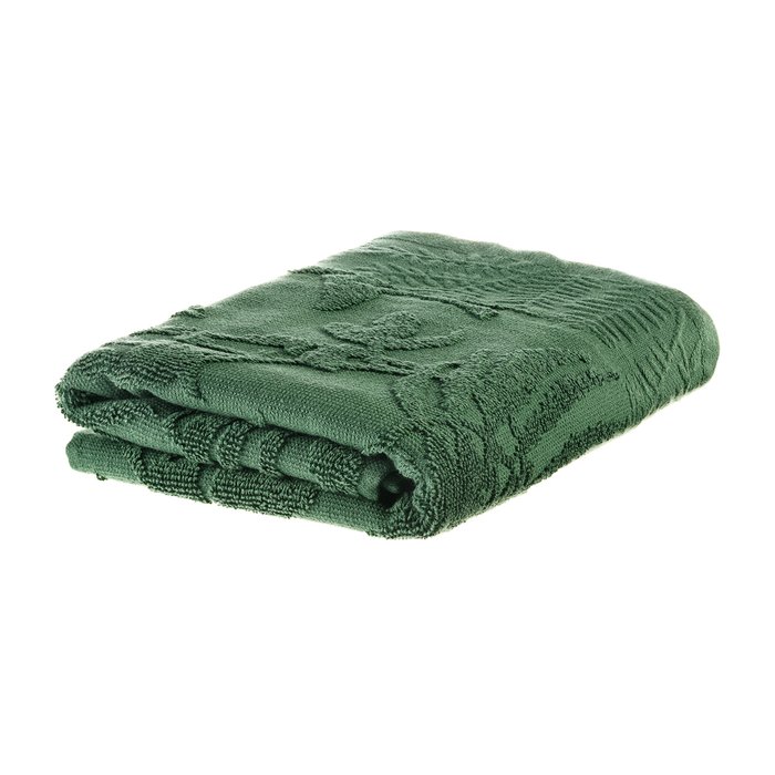 Полотенце Fleur для ванной 50х90 зеленого цвета