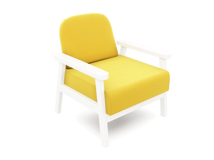 Кресло Флори желтого цвета - лучшие Интерьерные кресла в INMYROOM