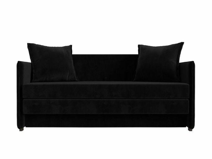 Диван-кровать Лига 011 черного цвета - купить Прямые диваны по цене 28999.0