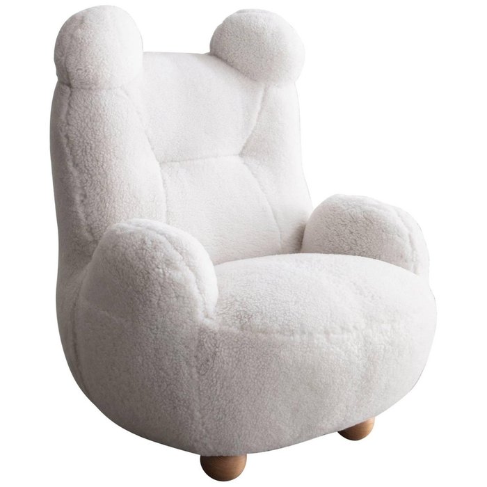 Кресло Papa Bear белого цвета