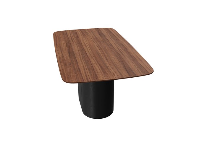 Стол обеденный Type 160 черно-коричневого цвета - лучшие Обеденные столы в INMYROOM