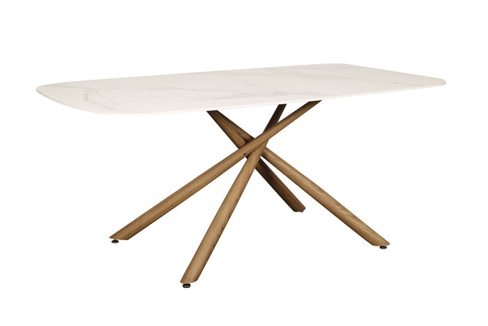 Стол обеденный Неаполь S со столешницей цвета белый мрамор - купить Обеденные столы по цене 71588.0