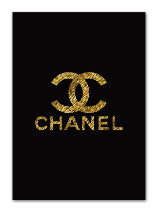 Постер "Chanel gold" А4